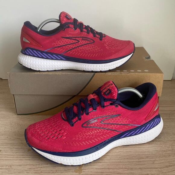 Brooks Glycerin 19 Barberry Pink/Blue Women RunningSneakers- SZ 8